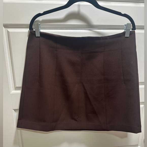 Zara Dresses & Skirts - Zara Chocolate Brown Mini Skirt - XL
